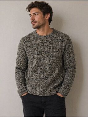 NWT Brax Rick Marled sweater, men’s 52 (large)knit, brown biscuit beige.